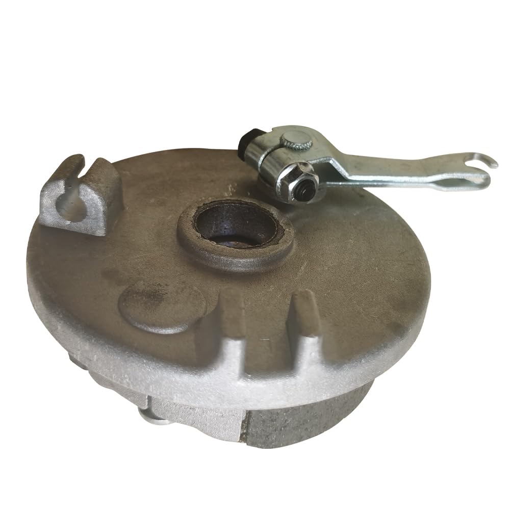 Wallemac Drum Brake Pads Assembly Replacement for Wheel Brake Aluminum Cover for 15hp Wallemac Stump Grinder