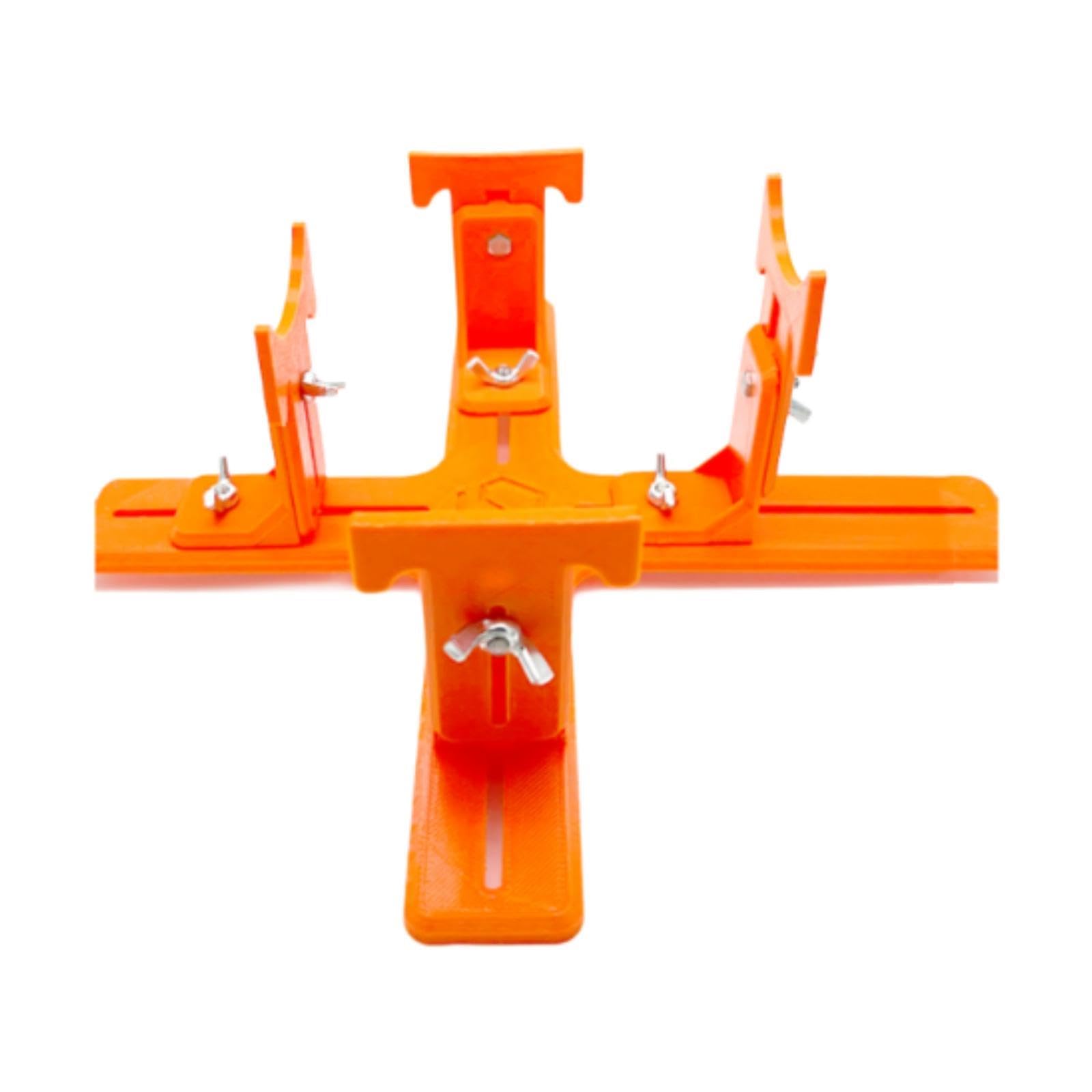 Soporte para Avión a Escala Soporte Giratorio Base Expositor Herramienta de Pintura Material PP Compacto Resistente Adecuado para Maquetas de Hobby Ta, Stand de Naranja