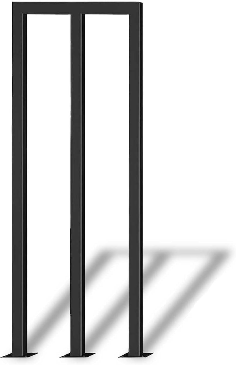 WaiDXn Wrought Iron Stair Railing Durable Railing Suitable For Indoor And Outdoor Stairs Gardens And Balconies M-shaped Design(Noir M,85cm)