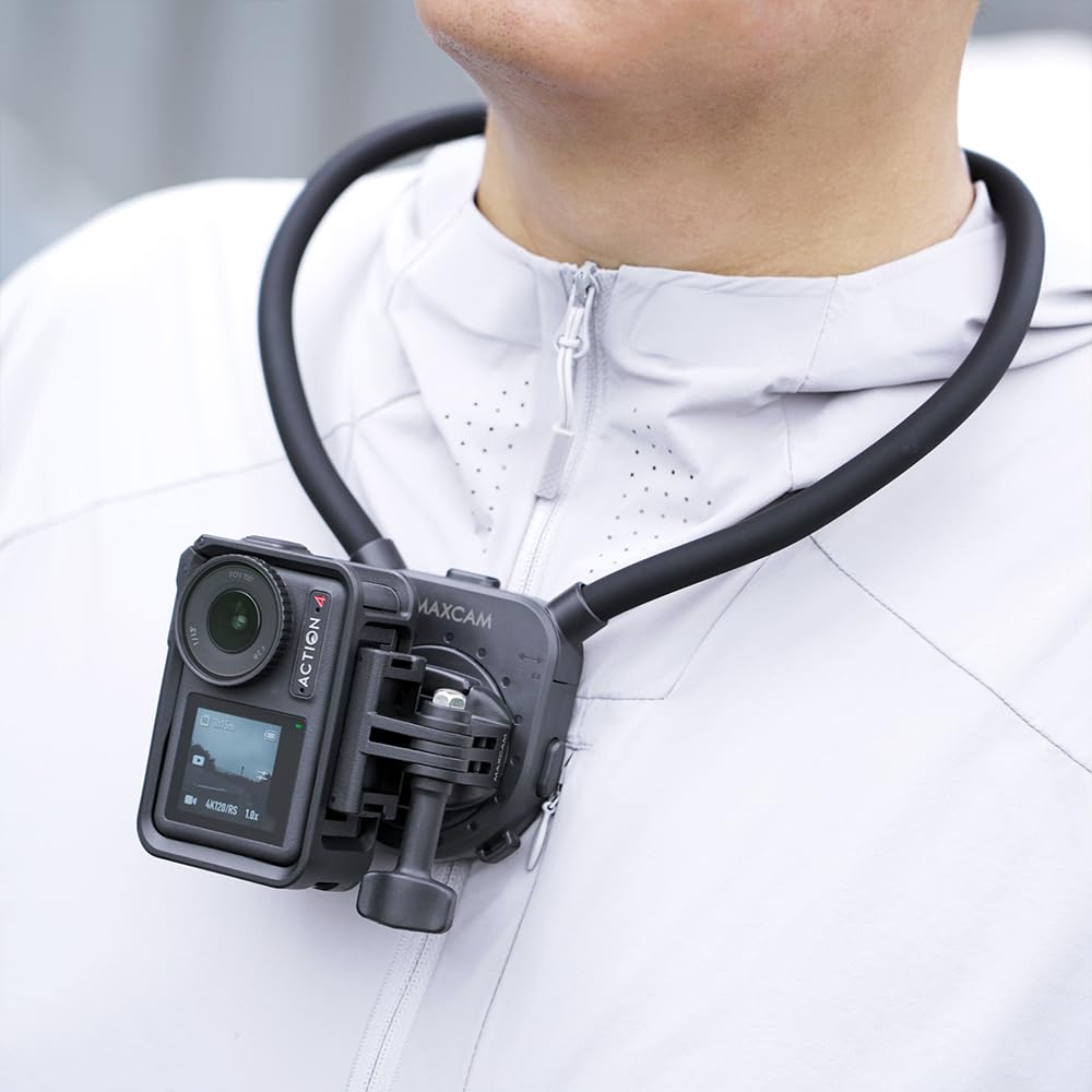Supporto Da Collo Flessibile Per Action Cam – Compatibile Con DJI Osmo Action E Action 2/3/4/5 Pro, Materiale Gel Di Silice
