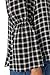 Waverly Grey Rent the Runway Pre-Loved River Plaid Top, Black, Medium