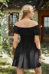 SCARLET DARKNESS Womens Mini Dress Off Shoulder Corset Dresses