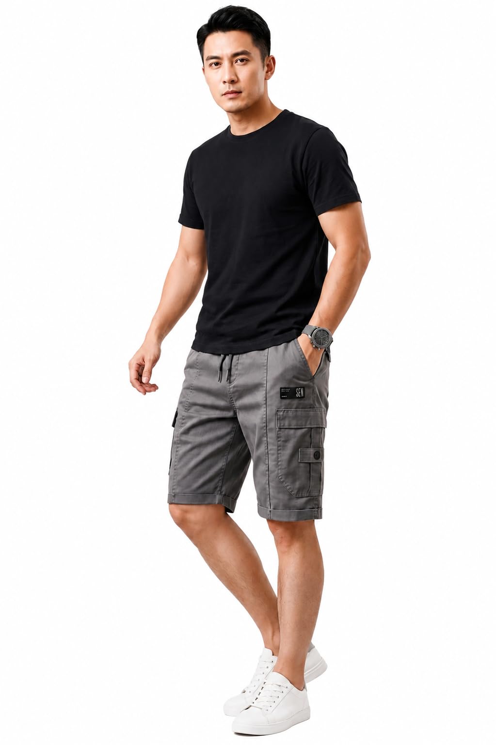 Men’s Stylish Cargo Shorts | Premium Cotton Shorts for Men | Regular Fit Casual & Travel Wear Shorts-picture-41