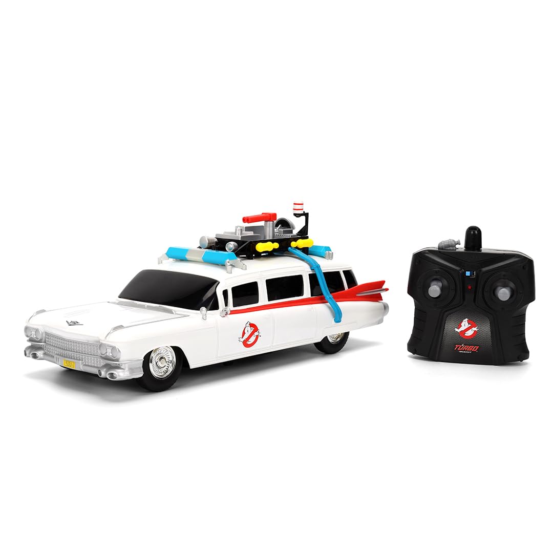 Jada Toys Weiß 9336139314R00 Ghostbusters Rc Ecto-1 1:16 Rc Einsteiger Modellauto Elektro Straßenmodell