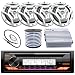 JVC Marine Boat Yacht Radio Stereo CD Player Receiver Bundle Combo 6.5" 2-Way Coaxial Speakers