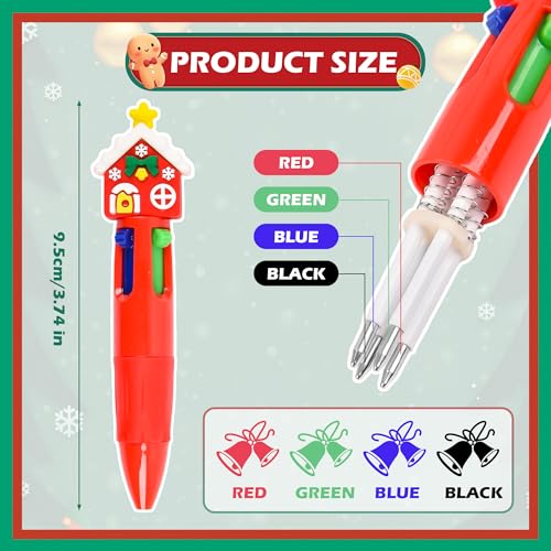 LiYiQ 100 bolígrafos 4 en 1 multicolor para niños miniatura 2