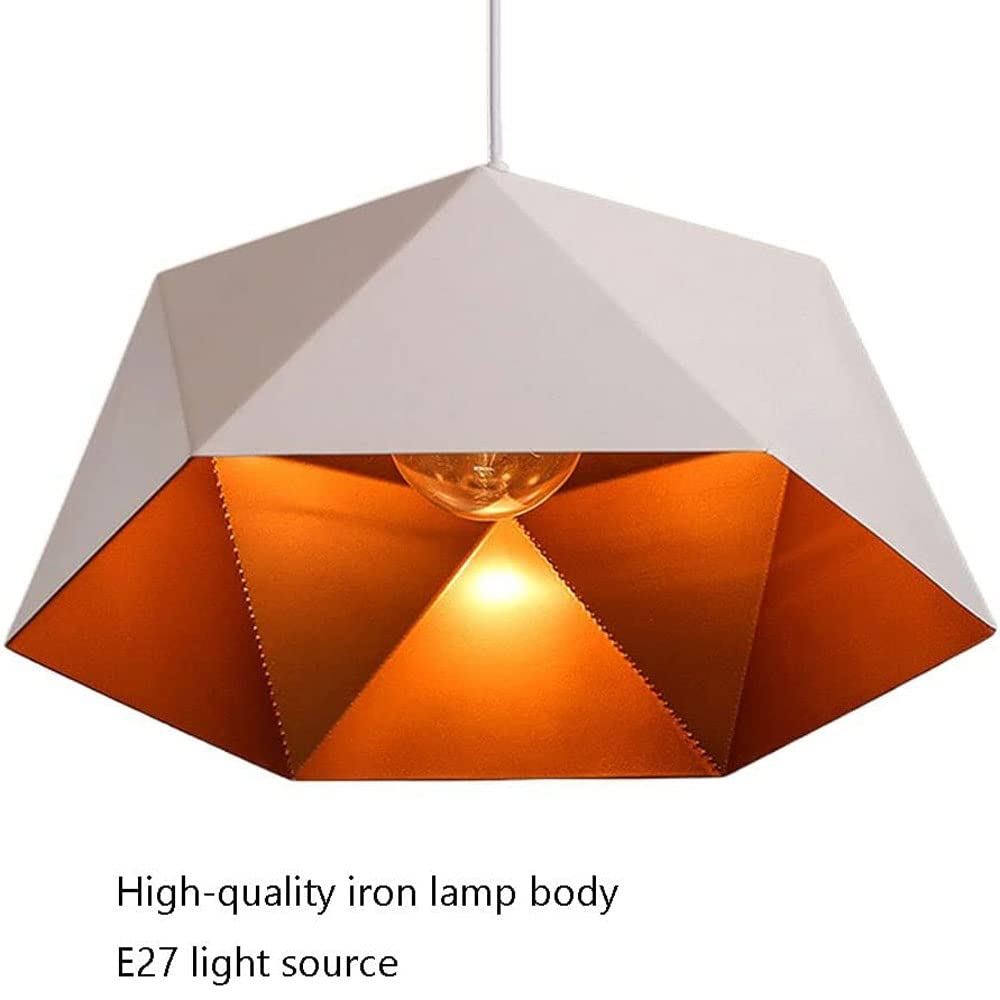a Testa Sina con Sorgente Luminosa E27, da a Sospensione in Ferro battuto in Stile Nordico, da a Sospensione Creativa in Ferro battuto a Forma di Diamante, apparecchi di Illum