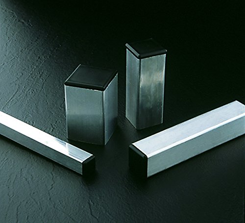 Image of Caplugs SQR-1-14-20 SQR Series, Plastic Plug for Square Tubing, LD-PE, to fit Square Tube Size OD 1.000 inch Wall Thickness 14-20 Ga. (0.083-0.035) inch, Impact-Resistant Base, Black, Pack of 100 (99395083)