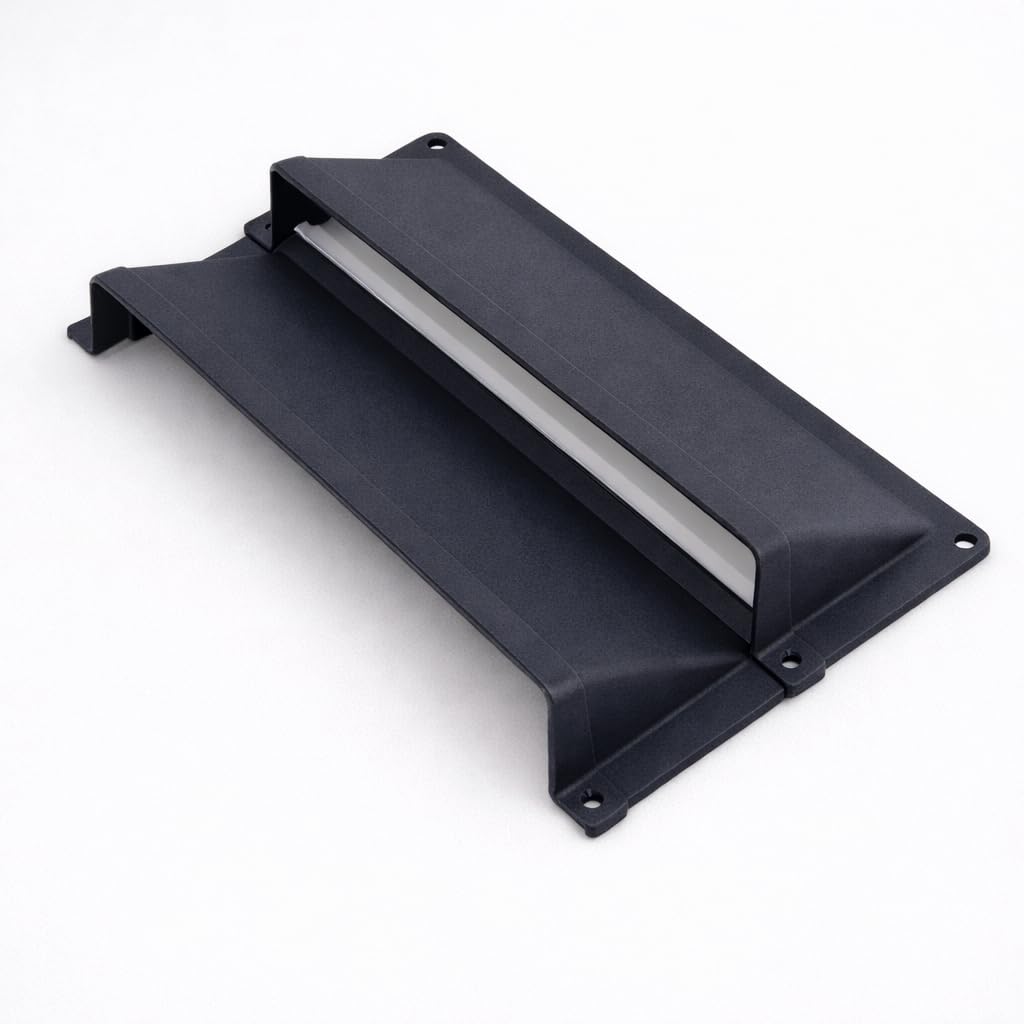 Manthorpe Combination Airbrick Cowl – Black – Buildable 9x3 / 9x6 / 9x9 Weather Guard (9" x 6")