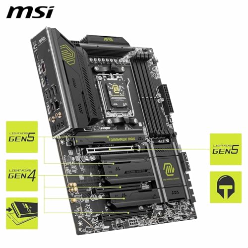 Image of MICRO CENTER AMD Ryzen 7 9850X3D CPU Processor with MSI MAG X870E Tomahawk WiFi ATX Motherboard (DDR5, PCIe 5.0, M.2 Gen5, Wi-Fi 7, 5G LAN)