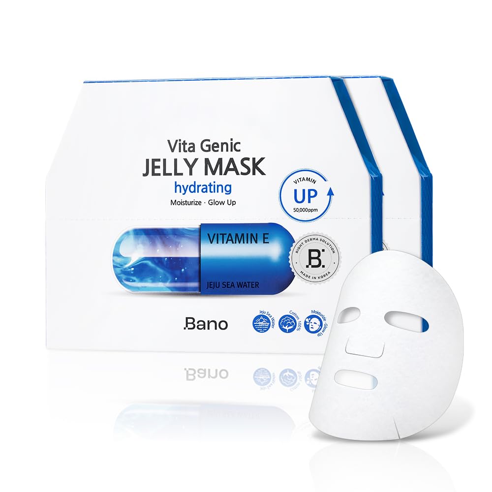 Amazon.com : Bano Vita Genic Jelly Face Hydrating Mask 10EA