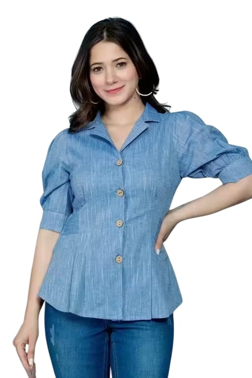 Women's & Girls Stylish Cotton Tops in Soft Fabric Tops for Office wear-picture-50