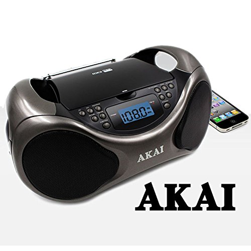 Akai CD/AM/FM Line in function AUX Portable Boombox CE2000 with LCD Display +
