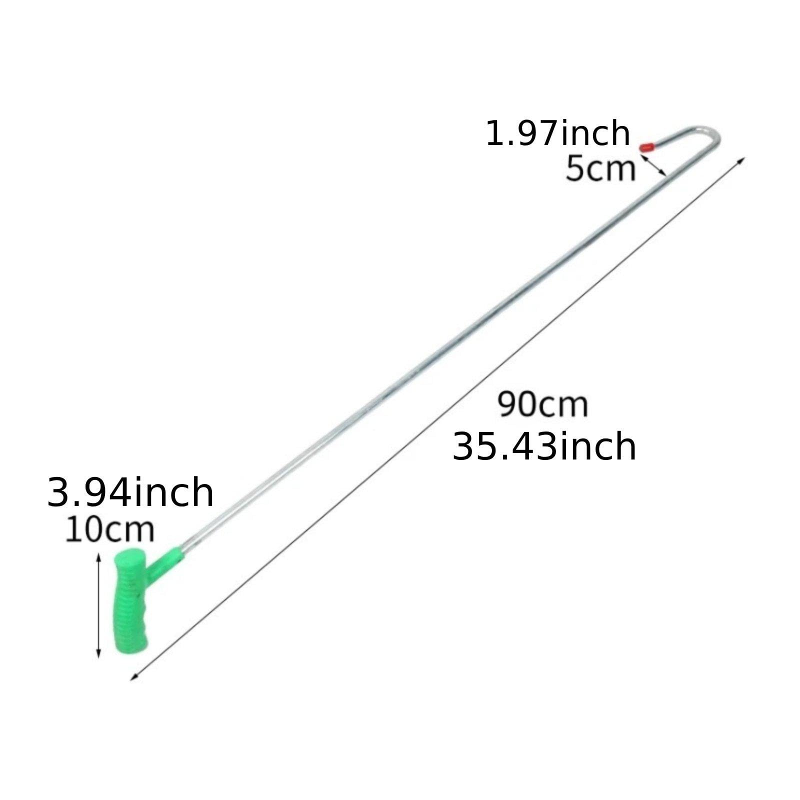 Gancho para Ovejas Herramienta de Sujeción Equipo Capturador Gancho Resistente Ergonómico Hecho de Hierro Compatible con Granjas Hogares Veterinarios, 90cm