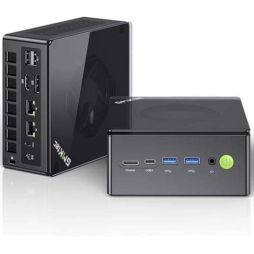 GMKtec Gaming Mini PC K8 Plus AMD Ryzen 7 8845HS(8C/16T, up to 5.1GHz) 32GB DDR5 RAM 1TB SSD, Desktop Computer Dual NIC 2.5G, HDMI 2.1, USB4