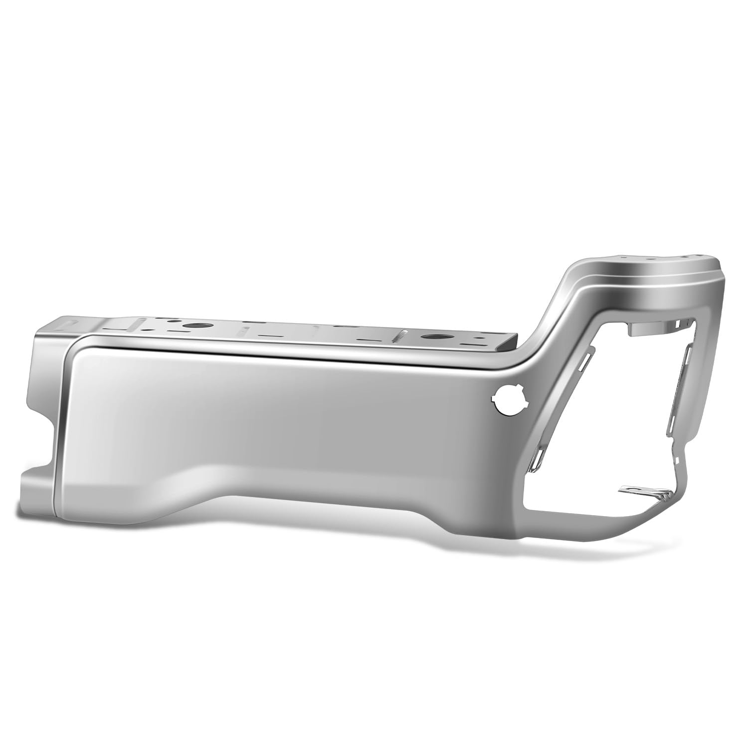 DNA MOTORING Right Side Rear Bumper Compatible with 2023-2025 Ford F250 SD, F350 SD, F450 SD, w/Parking Sensor Holes, FO1103306, Chrome, BUMP-R-F25023
