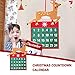 Compte à rebours de Noël 24 Jours Calendrier Pendentif Calendrier de décoration d'arbre de Noël Sablier Sensoriel