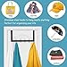 DOKU Over The Door Hook, Heavy Duty Over Door Hanger Holder for Coat Robe Hat Clothe Towels Hanging, Bathroom Organizer Towel Rack 12 Hooks, Matte Black