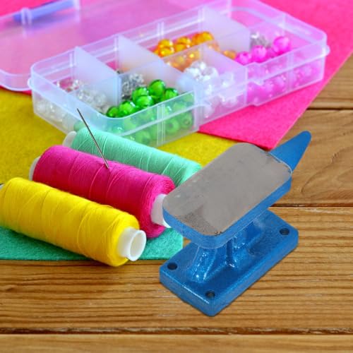 Yunque de cuerno mini de hierro de 1lb con base reutilizable para modelado preciso de joyería 6