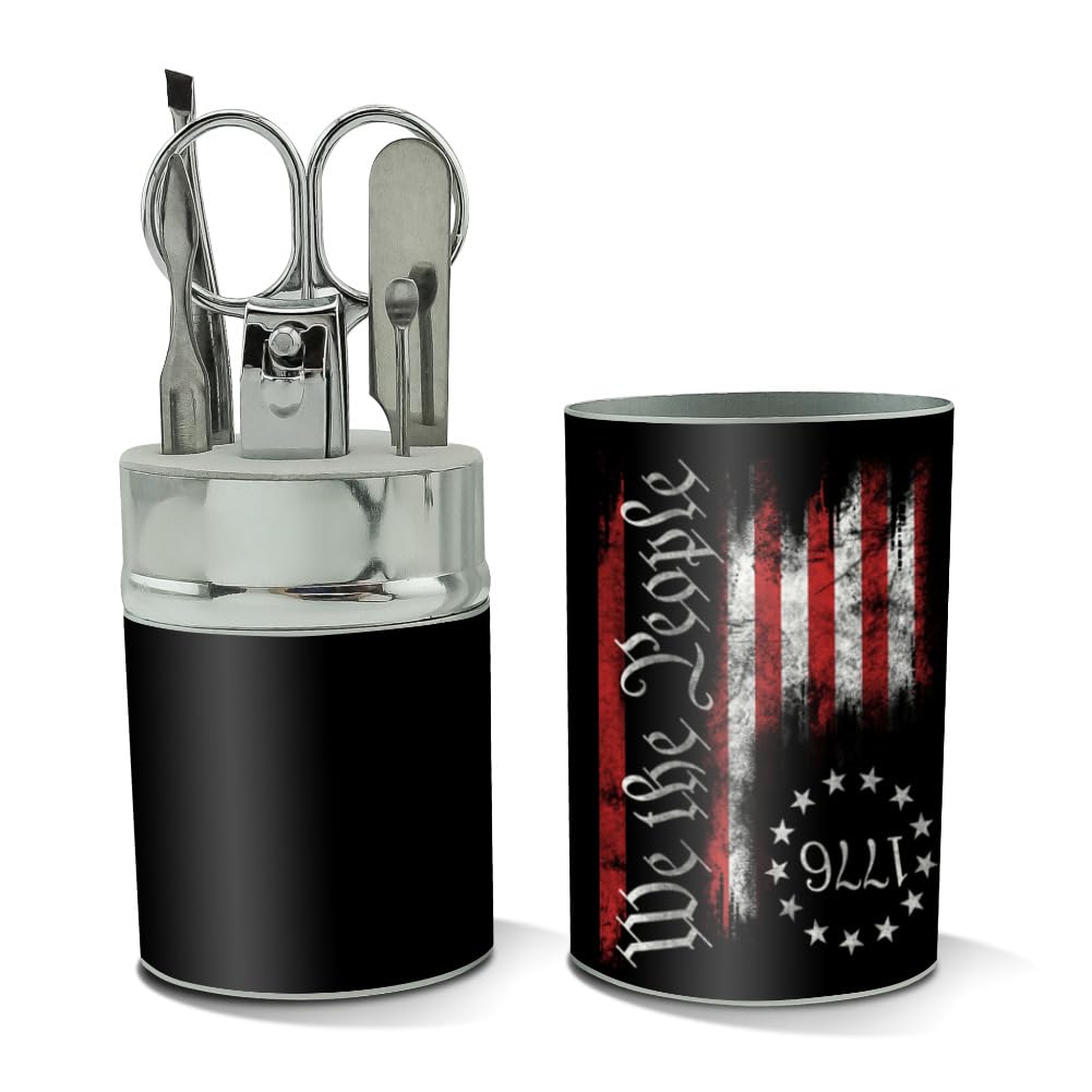 GRAPHICS & MORE We The People Stainless Steel Manicure Pedicure Grooming Beauty Care Travel Kit