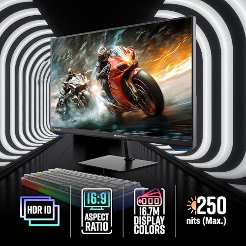 Image of ZEBRONICS N25A 25 inch(62.3 cm) Gaming Monitor, FHD 1920x1080, IPS-Antiglare Display, 250Nits, 180Hz, 1ms MPRT, HDR10, 99% sRGB | 95% DCI-P3, Adaptive Sync, 1 x DP | 1 x HDMI | 1 x 3.5mm