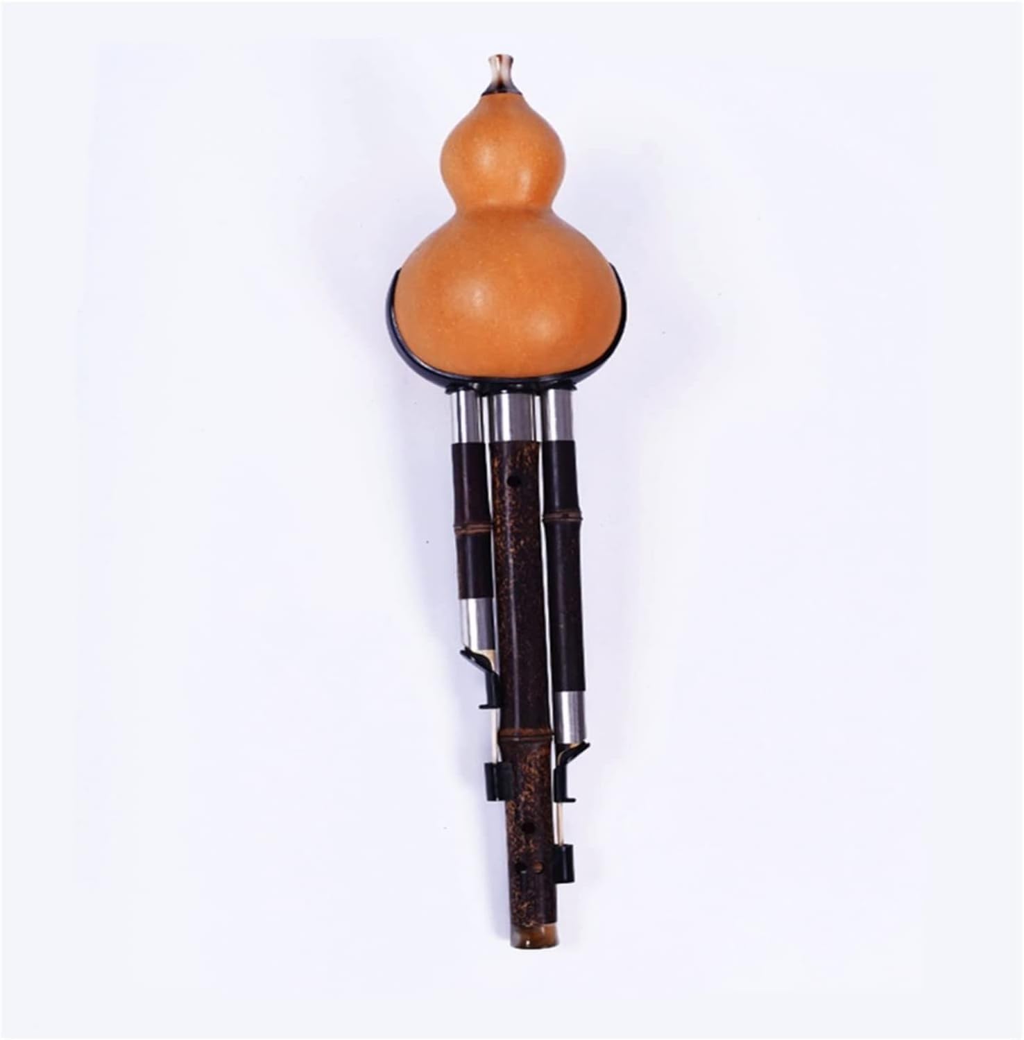 Flûte De Bambou Hulusi 3 Tons Gourde Flauta Calabash Anti-Crash Instruments De Musique Folk Professionnelles F Key