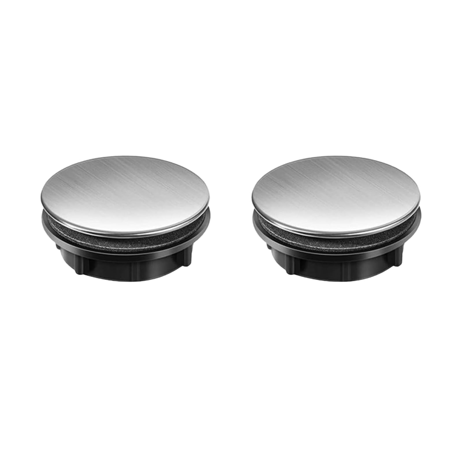 Photo 1 of 2 Pack Sink Faucet Hole Cover Kitchen Sink Plug Brushed Stainless Steel Hole Cover Soap Dispenser Cover for Dia 0.98 to 1.18 inch(Short)