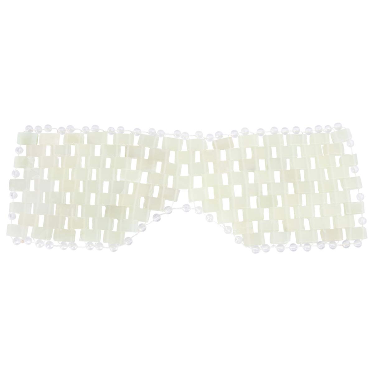 HealiftyNatural Jade Eye Mask Quartz Stone Eye Patch Sleep Mask Anti-Aging Eye Massager Blindfold for Dark Circles Puffy Eyes