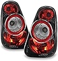 AKKON - For 2002-2006 Mini Cooper Hatchback 2005-2008 Mini Cooper Convertibles Black Tail Lights Pair