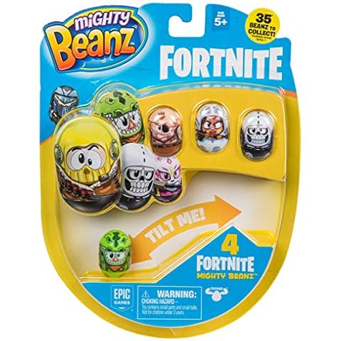 MIGHTY BEANZ, Fortnite 4 Pack (Styles May Vary) Toy, 1" Cover