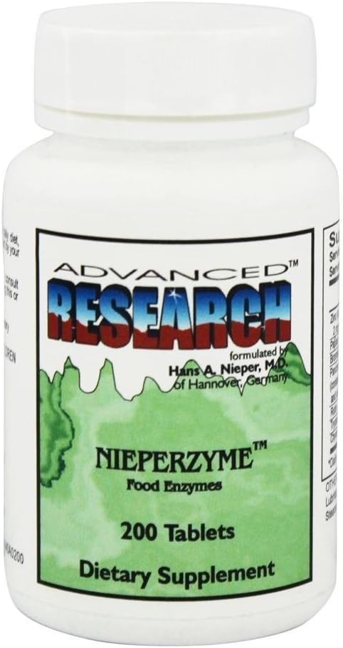 Advanced Research - Nieperzyme Food Enzymes - 200 Tablets