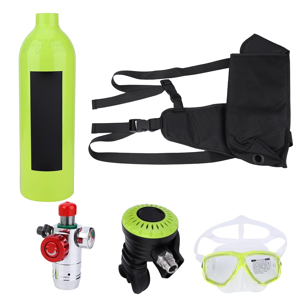 Rebreather per Immersione S400 con Bombola di Ossigeno da 1 Litro per Aria di Riserva Subacquea