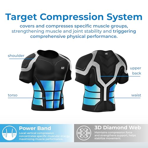 LP SUPPORT Men’s AIR Compression Short Sleeve Top ARM2301S - Workout, Gym, Yoga - Ultimate Comfort & Support Shapewear4