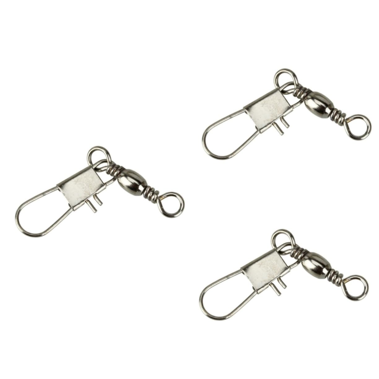 Mipcase Anello Di Collegamento Di Pesca Connettore Esca Girevole Cuscinetti Girevoli Da Pesca Girelle Da Connettore a Scatto e Con Paillettes Girella Da