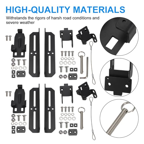 Image of Motoparty Compatible with Pelican Cargo Case Roof Mount Kit | for BX140R BX55S BX85S BX90R with instruction manual