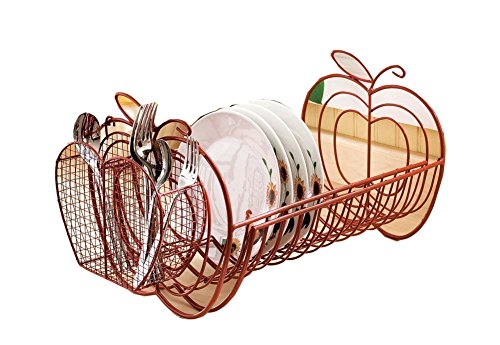 Expandable Apple Design Dish Rack (Expands 14" to 27") By Jumbl