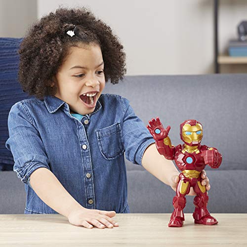 25 cm große Playskool Heroes Marvel Super Hero Adventures Mega Mighties Iron Man Figur zum Sammeln – Bild 4