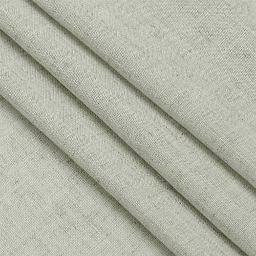Image of Extra Long Sage Green Curtain 2 Panels 108 inches Long for Living Room Back Tab Rod Pocket Light Filtering Semi Sheer Drapes Cotton Linen Textured Pale Green Window Curtain 108 inch Length 9 FT Tall