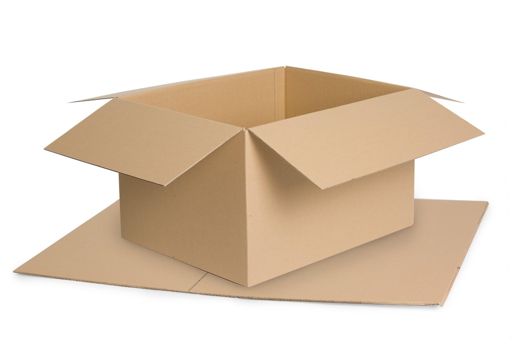 100 Stück Faltkarton 500x300x150 mm Innenmaß Versandkarton E-commerce Karton 1-Wellig 400G Braun Kartonage Verpackung Postkarton Versandschachtel Paket Päckchen