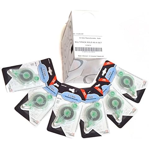 Scrapbook Adhesives by 3L, EZ Dots Repositionable Runner Refill Cartridge, 43 Feet (Pack of 6) (01205-MP) Cover