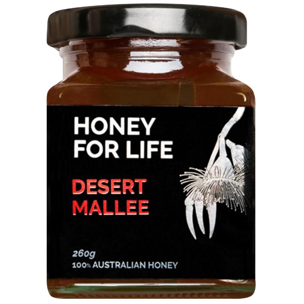Strong Active Honey | Desert Mallee TA20+ / MGO 800+ | Stronger than Manuka Honey Medical Grade | Raw Honey - Cold Pressed & Unpasteurised | Honey for Life (260 g)