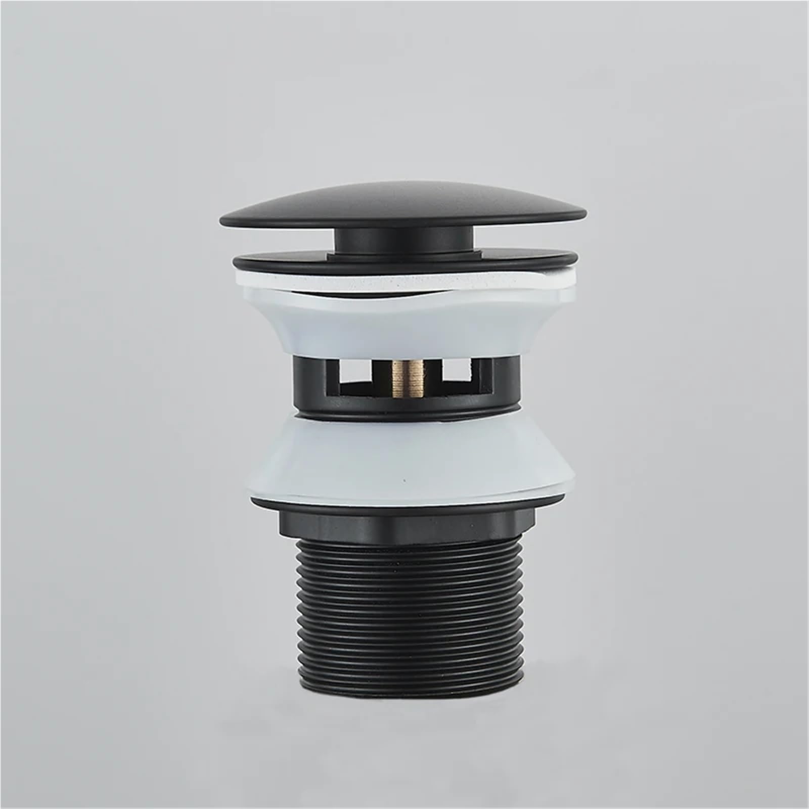 Pulsante di scarico pop-up Lavandino del bagno Scolapiatti Sifone Tappo Rubinetto for lavabo Accessorio Tubo for Nero cromato per lavandini da bagno(Nickel A)