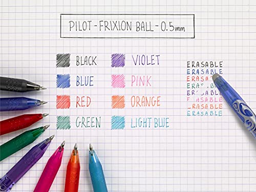 Pilot Frixion Erasable Rollerball Pen 0.7 mm Tip - Black, Single Pen - image 5