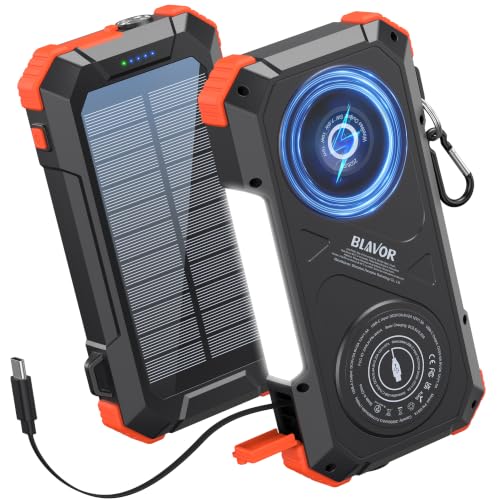 BLAVOR Solar Charger Power Bank...