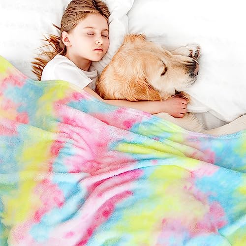 MUGD Soft Blankets Fleece Soft Fuzzy Throw Blanket Kids Warm Throw Blanket for Bed
