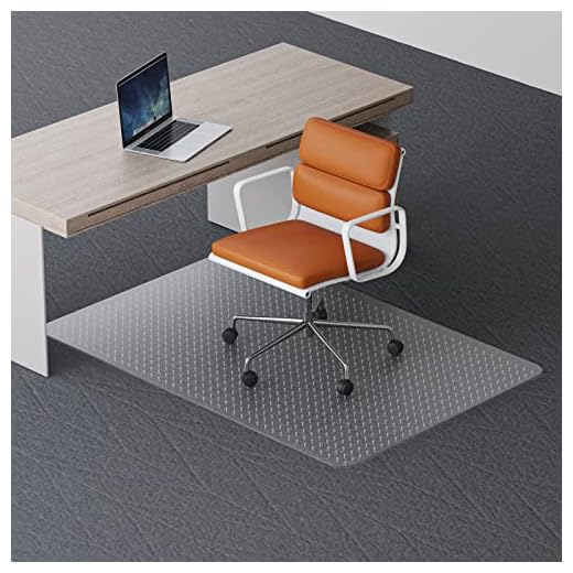 Office Chair Mat for Carpeted Floors, 48"X30" 2.2mm Thick, Rectangle Desk Chair Mats with Studs for Low and Medium Pile Carpets, Easy Glide, Flat Without Curling