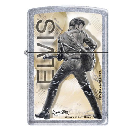 Zippo 'Elvis Presley-Betty Harper' Street Chrome Lighter, 0342