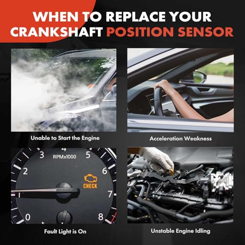 image for A-Premium Engine Crankshaft Position Sensor Compatible with Ford Explo