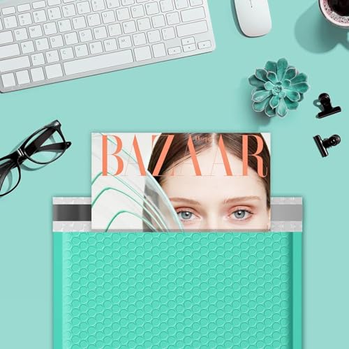 Image of Fuxury Bubble Mailers 10.5x16 inch Teal Padded Envelopes 3750 Pack Bulk Strong Adhesion Full Pallet of Padded Mailers Thick Bubble Envelopes for Small Business Mailing Books Clothes Makeup Supplies