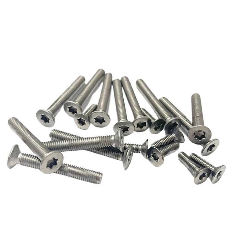 Titanium GR2 Torx Socket Countersunk Flat Head Screws 2# 4# 6# 8# 10# (100,UNC 6#-32 x 1/4)